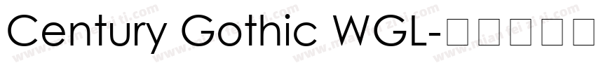 Century Gothic WGL字体转换